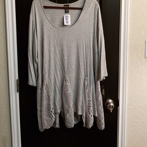 Long light gray top